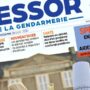 Extrait de la Une du n°592 du magazine L'Essor de la Gendarmerie, publié en Août 2024.